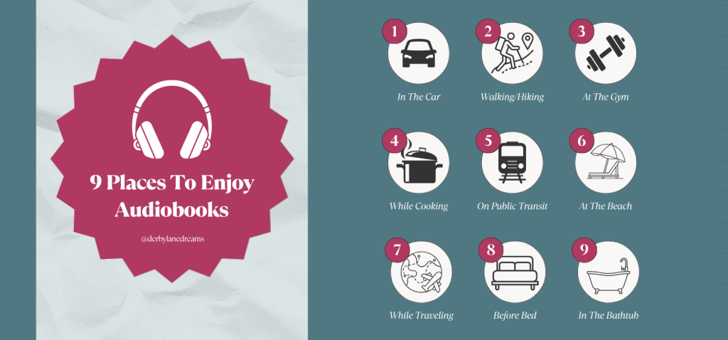 9 Ways to Enjoy Audible Audiobooks a poster of a guide to the various types of things