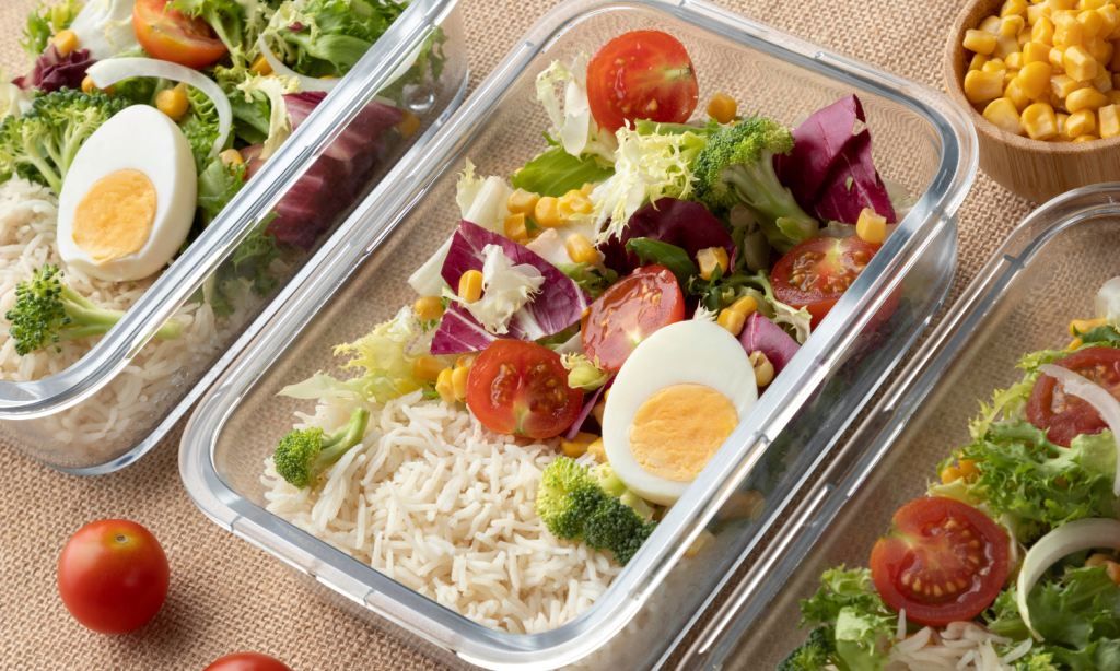 Flexible Meal Planning that Works Flexible Meal Planning that works, a salad in a container