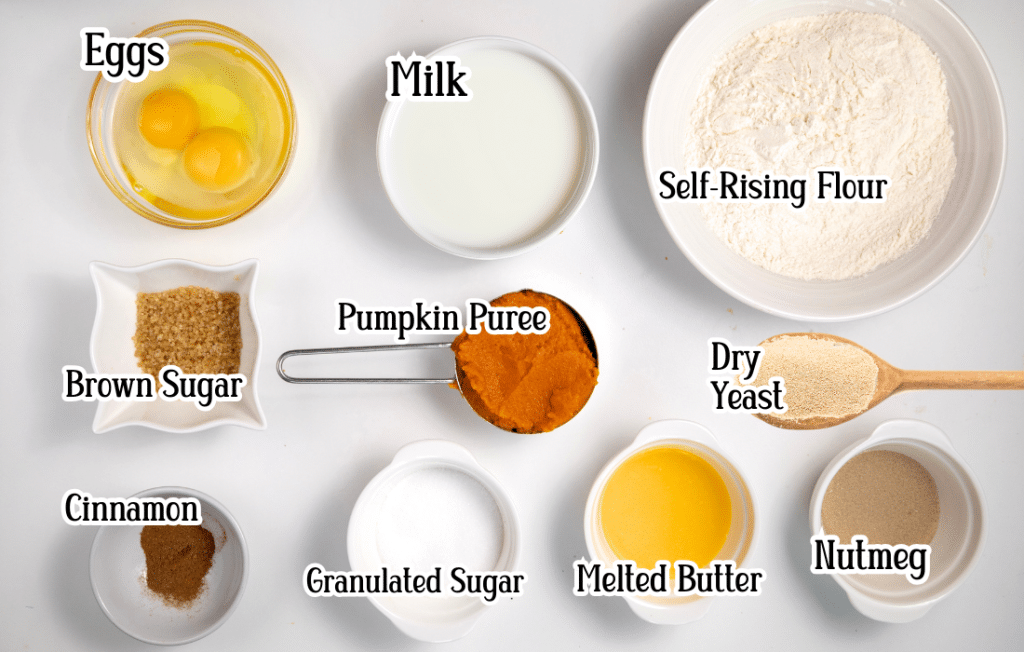 Pumpkin Cinnamon Rolls Ingredients for pumpkin recipe preparation