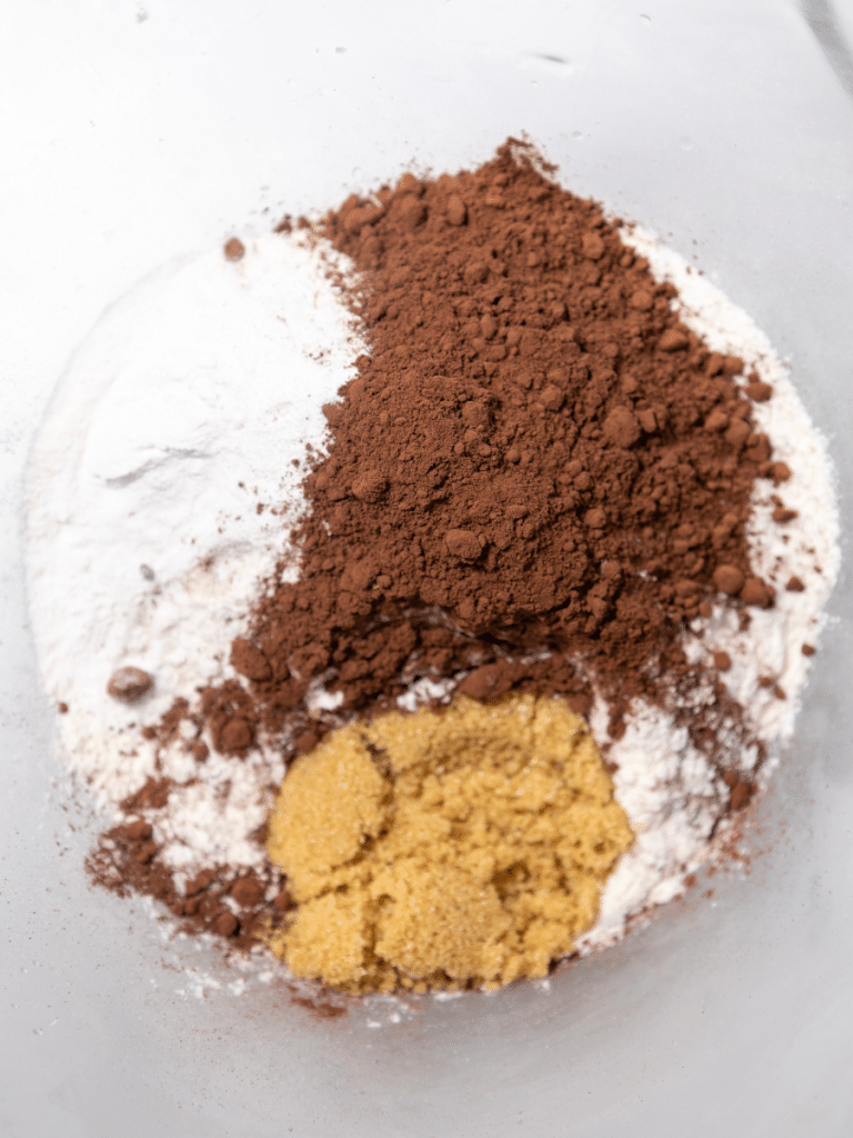 dry ingredients Various baking ingredients in a bowl