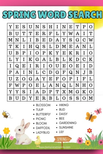 Spring Word Search