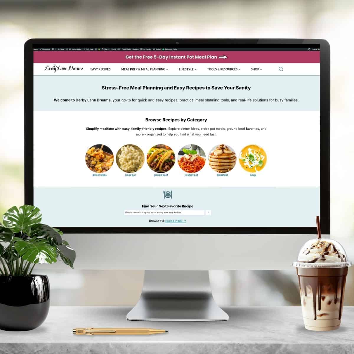 My Website running the Feast plugin