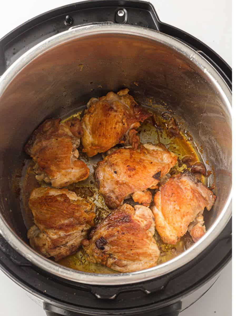 Searing chicken in an instant pot