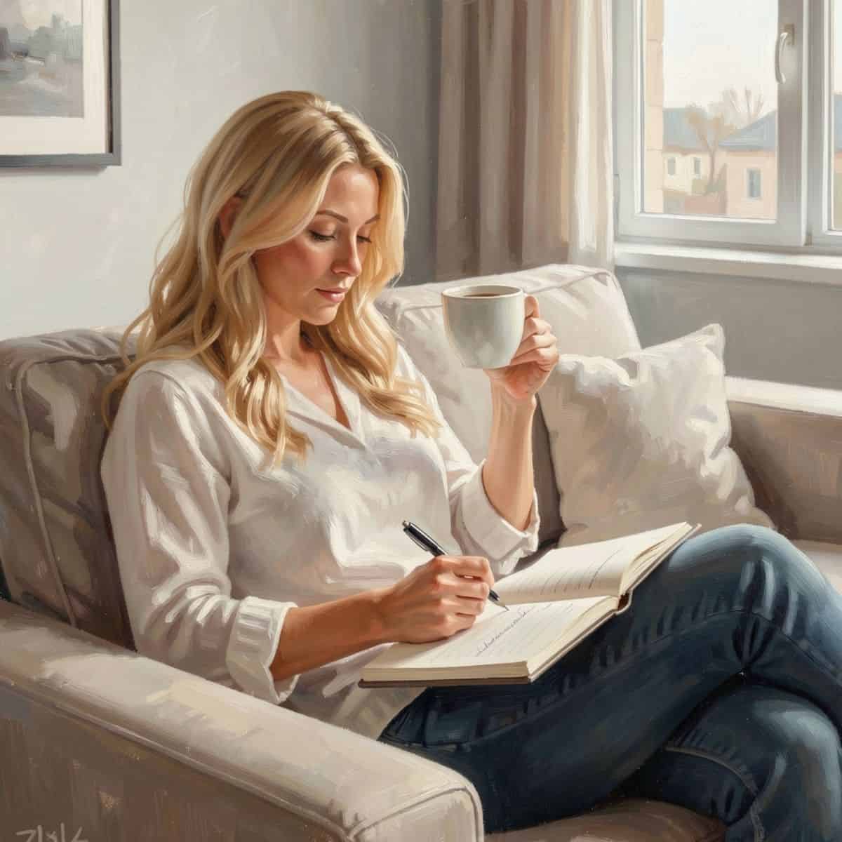 How Busy Moms Plan Dinners for the Week A busy mom relaxing and getting ready for the week